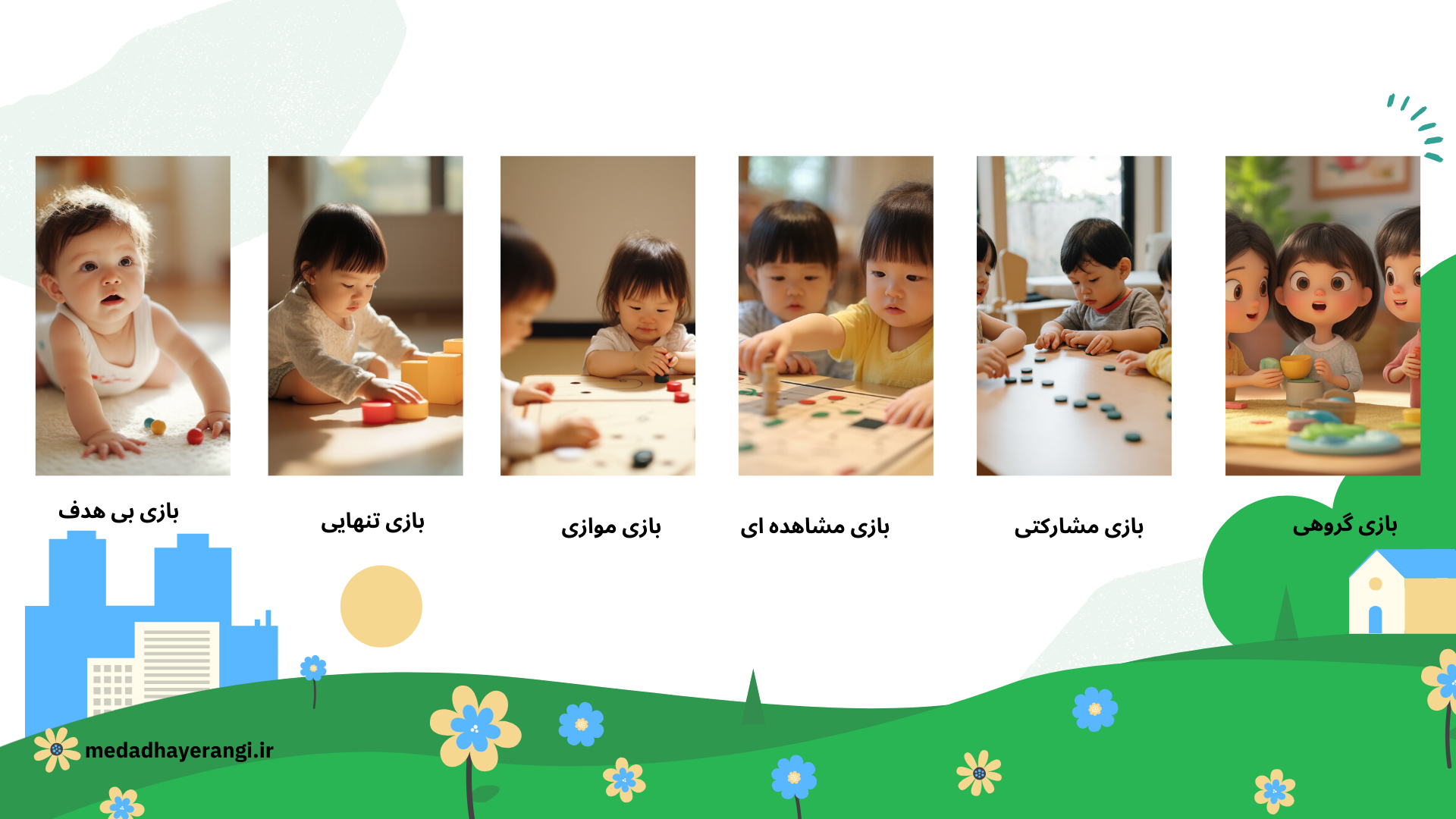 مراحل ششگانه رشد بازی را باهم میبینیم.